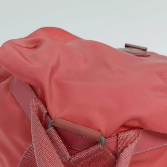 PRADA Backpack Nylon Pink Silver Auth main image 8